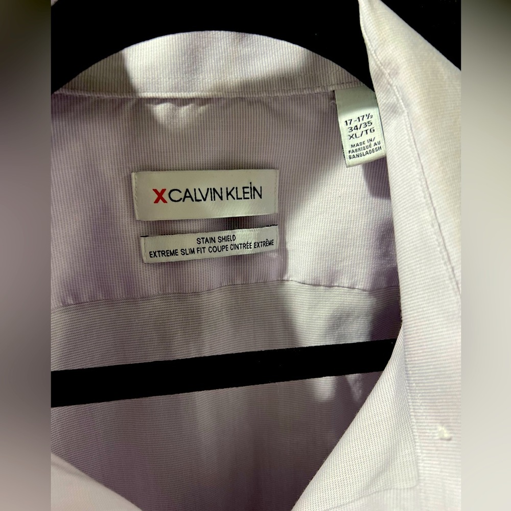 Calvin Klein Light Purple Botton Down Shirt